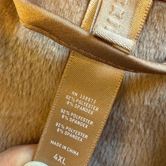 SKIMS milk chocolate brown plush velour tie front robe size 4XL - Picture 9 of 9